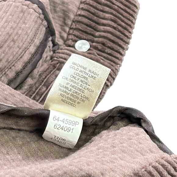 J.Jill Corduroy Jacket Petite Women Small  Brown Velvet Collar Cozy Button Coat - Picture 11 of 13